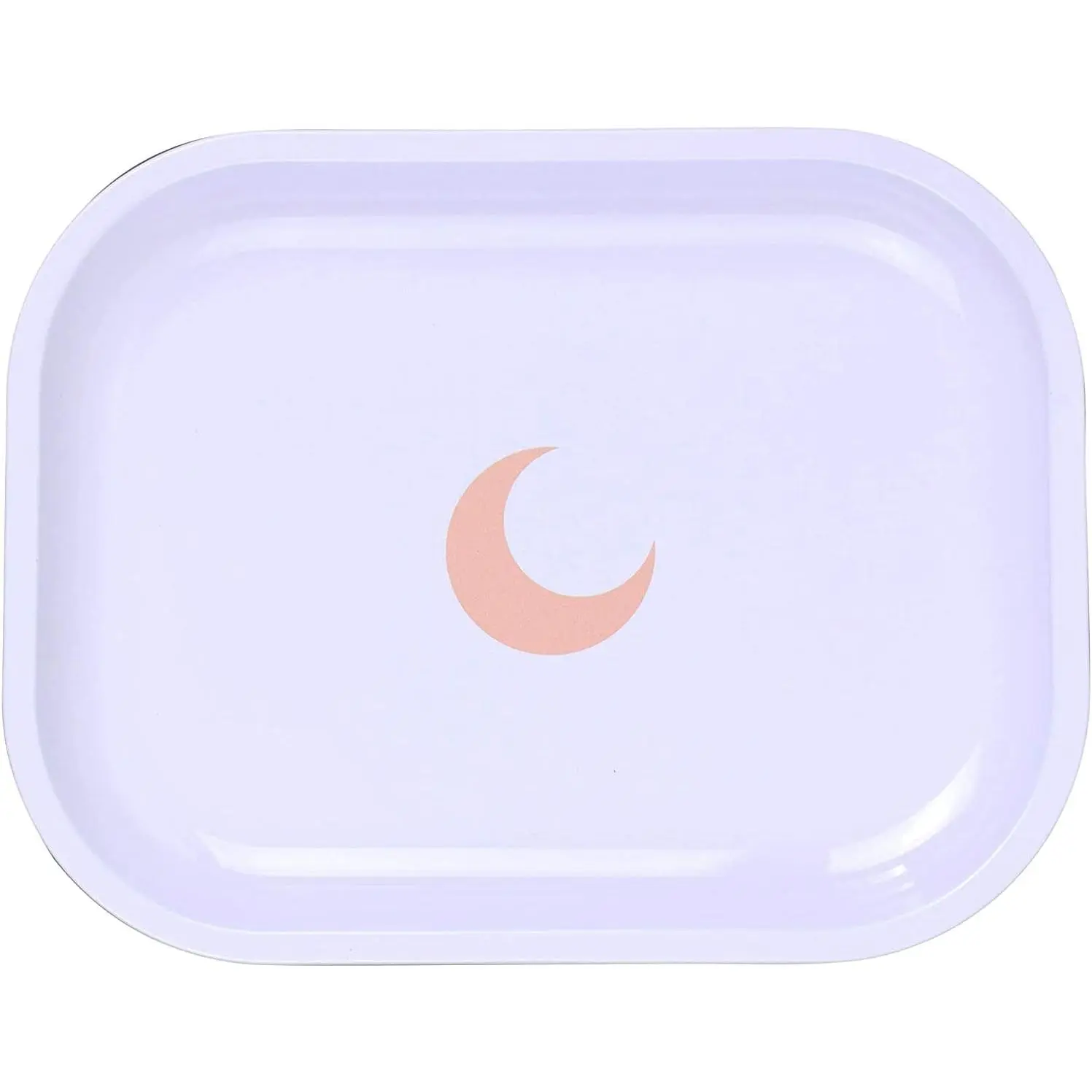 Small Metal  Tray with Lid - 5.5” x 7” Makeup Tray | Lightweight, Curved Edges & Smooth Surface - Decorative Tray for Bathroom,  Décor, Perfume, Candle,  Tray