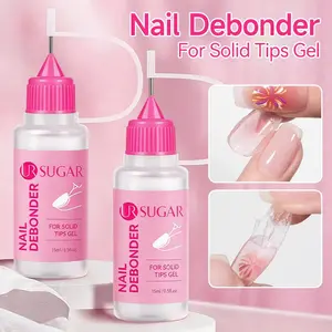 Solid Nail Tip Gel Debonder Liquid, Fast Fake Nail Glue Remover, Precision Dropper Design Nail Art Removal Solution