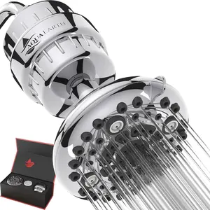 Filtered Shower   Edition High  Shower Filter Hard Water Remove Chlorine Harmful Substances Coconut Shell Activated Carbon  Heavy Metals Other Sediments Vitamin C