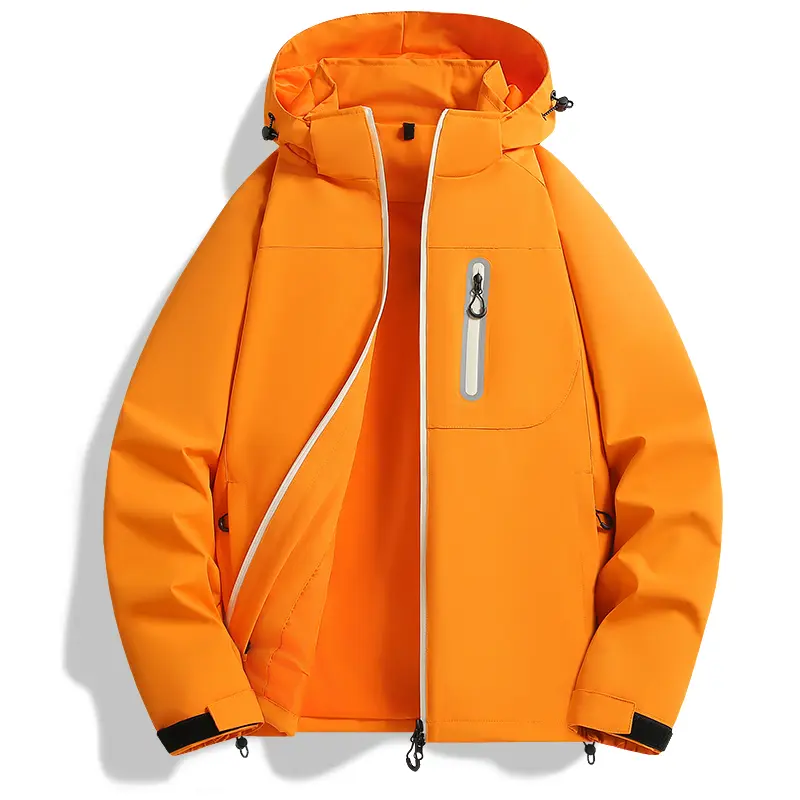 Men'S And Women'S 3-In-1 Detachable Fleece-Lined Two-Piece Jacket, Mountain-Style Outdoor Jacket With Detachable Hood, Suitable For Commuting, Camping, Hiking, And Casual Wear In Spring And Autumn