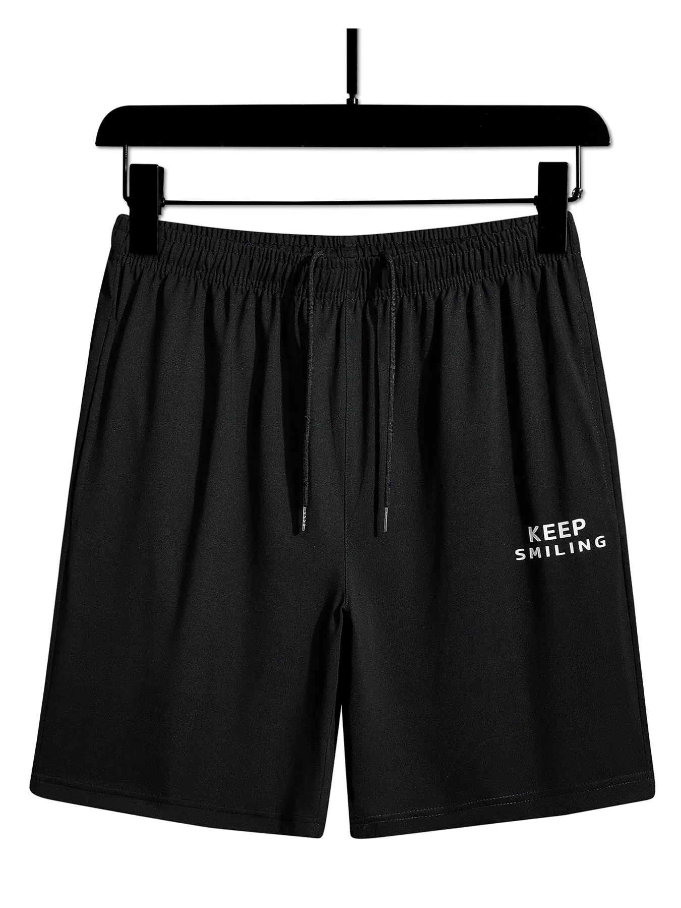 Men's Lightweight Casual Shorts, Sporty Printed Pants, Waist Drawstring, Regular Fit, Ideal for Outdoor Activities and Daily Wear