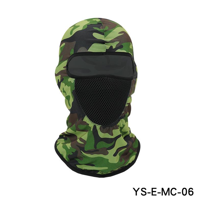 Ice silk printed hat, outdoor cycling hood, face mask, breathable liner, bicycle mask, hood hat