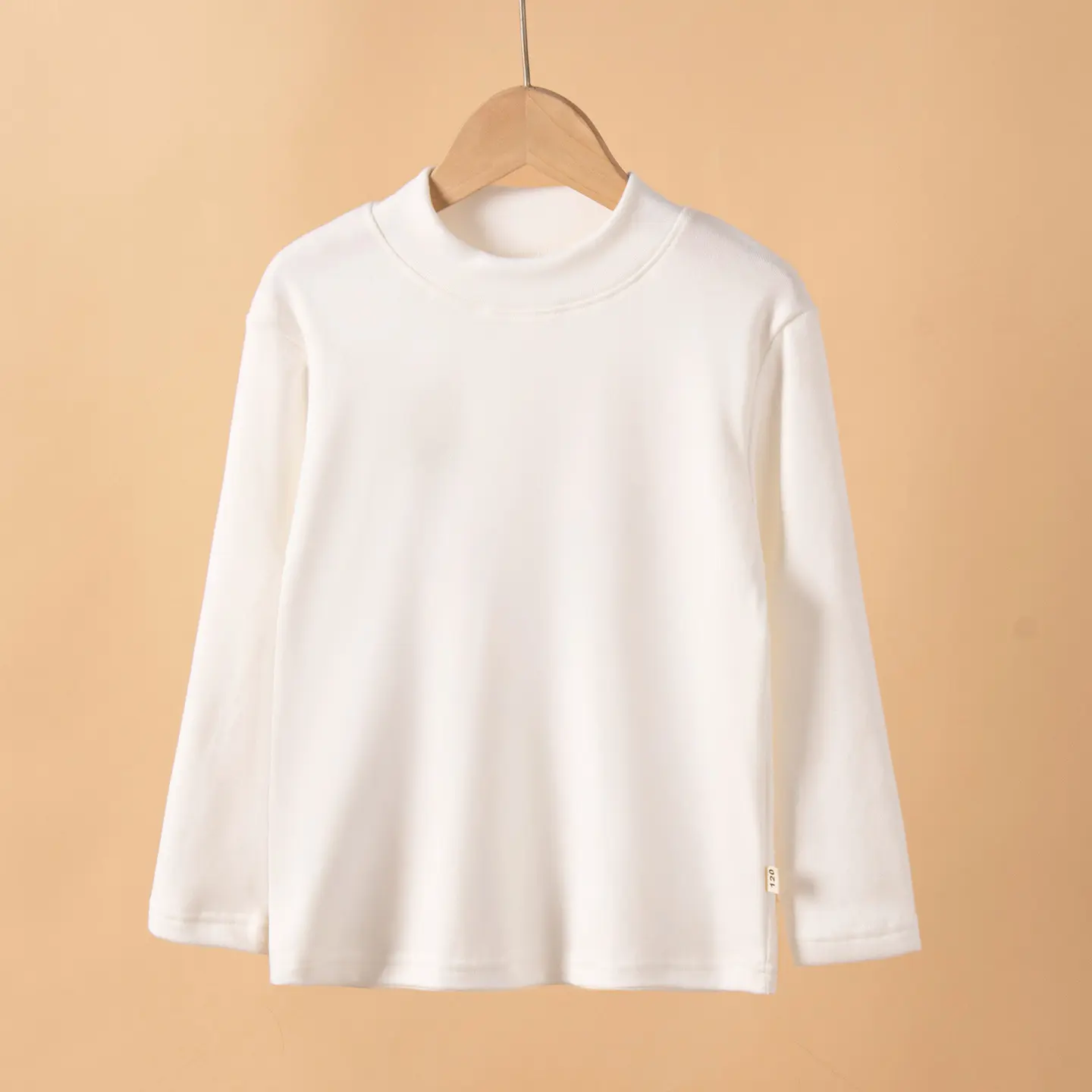 Kids' 3PCS High Neck Long Sleeve Base Layers - Polyester Stretchy Fabric Regular Cut Soft Dralon Thermal Tops, Casual Wear Undershirts for Spring Autumn Daily Layering