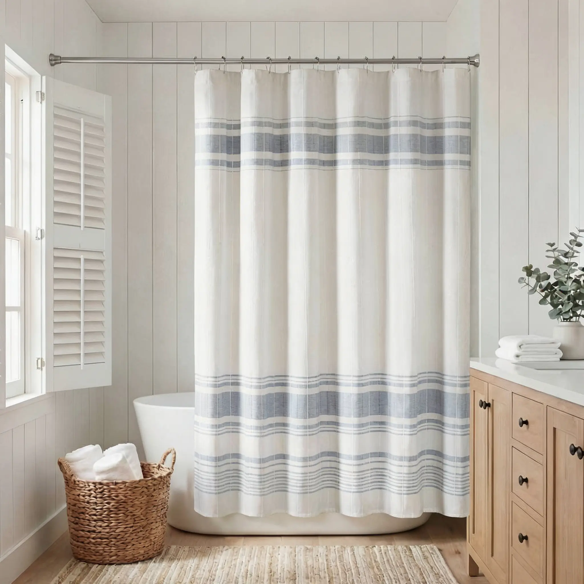 Shower Curtain 72x72 Inch Multi Color Waterproof Fabric Bathroom Shower Curtain, Heavy Duty Mildew Resistant Curtain for Home Bathtub, Hotel & Dorm Bathroom Decor（No hooks included） toilet bath