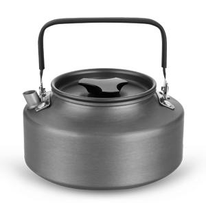 22PCs camping cookware mess kit, large size hanging pot pan kettle with Cook base set for 4, cups dishes forks spoons kit for outdoor camping hiking picnic