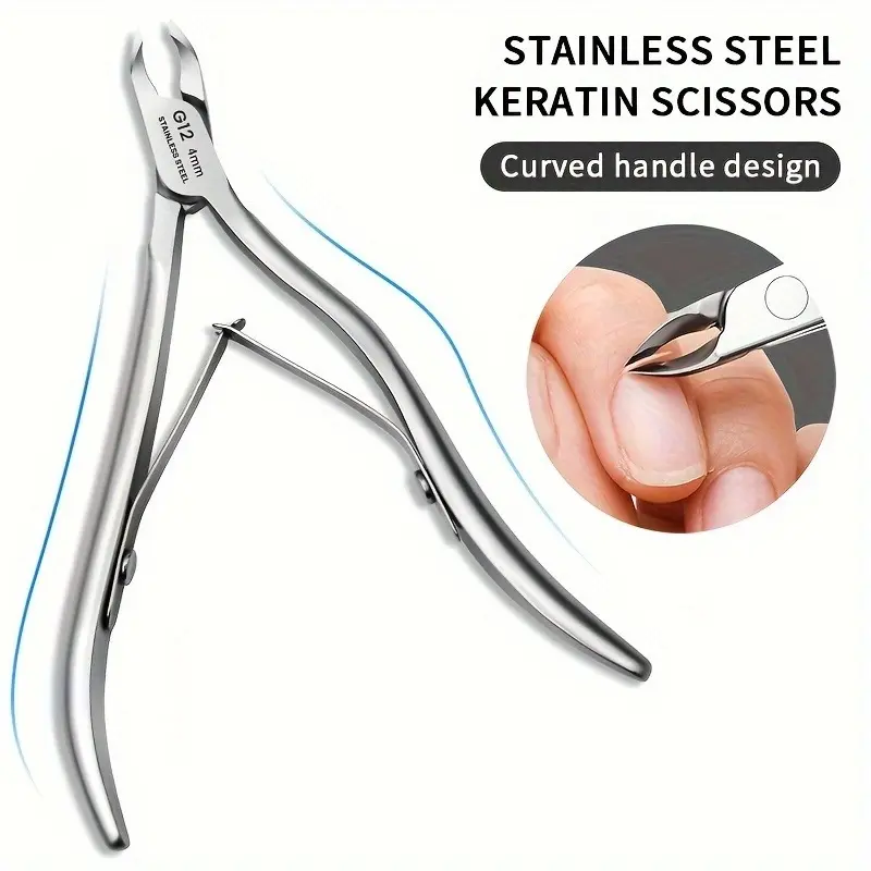 Keratin Layer Pliers, Professional Stainless Steel Keratin Layer Cutter for Trimming Nails on Fingers And Toes, with a 5Mm Jaw (Silvery Color).