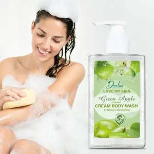 Green Apple Creamy Body Wash | Moisturizing | Body Cleansing | Soft and Smooth Skin | Refreshing | Fresh Fruity Scent | Gentle Cleansing, Suitable for the Whole Body | Rich Lather | Body Care | 300ml