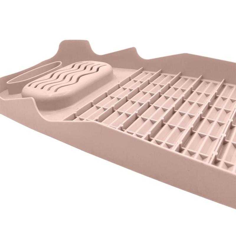 Foldable Washboard, 1 Count Portable Laundry Scrub Board with Holder for Camping & Hiking, Household Clothes Washing Board, Bathroom Supplies #TOP PICKS