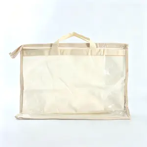 1 piece enlarged and widened handbag storage bag, translucent handbag storage bag with handle, wallet organizing cabinet, zipper hanging storage bag, handbag.