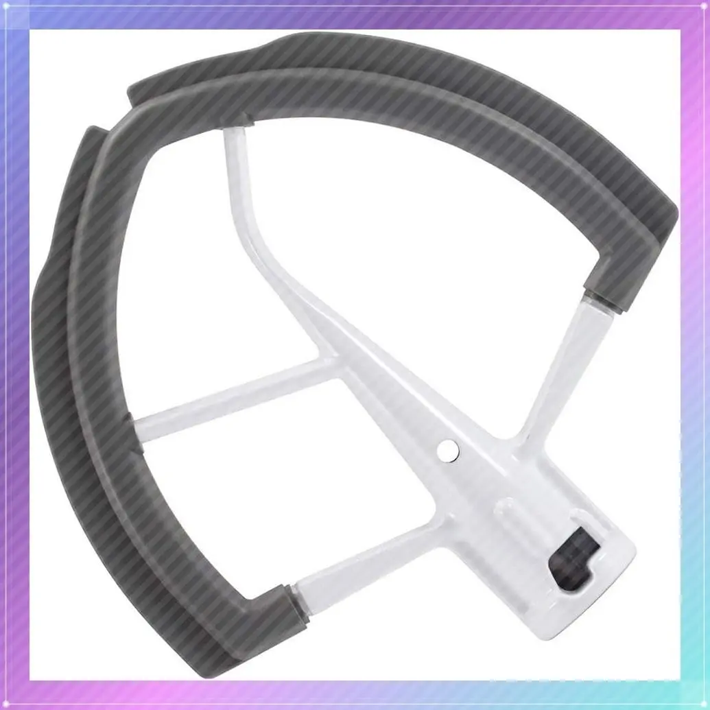 Flex Edge Beater with Flexible Silicone Edges for 6 Quart Bowl-Lift Stand Mixer, Flat Beater Bowl Scraper Attachment, 6 QT ReplacementGift