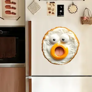 Surprise Egg Fridge Magnet, Cute Acrylic Oval Decoration, Perfect for Christmas, Halloween, June Celebrations, Fun Kitchen Gift