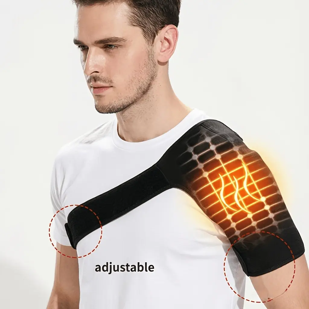 Adjustable Single Shoulder Sports Protector, Fitness Weightlifting Injury Prevention, Shoulder Stability Support Strap, Adjustable Shoulder Brace