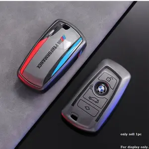 Sport Style TPU Car Key Protector Case Cover Key Covers Holder Shell Fob For BMW F30 F20 F10 F18 F22 F01 X3 X4 F06 F02 M3 M5 Auto Keychain Accessories Car Key Accessory