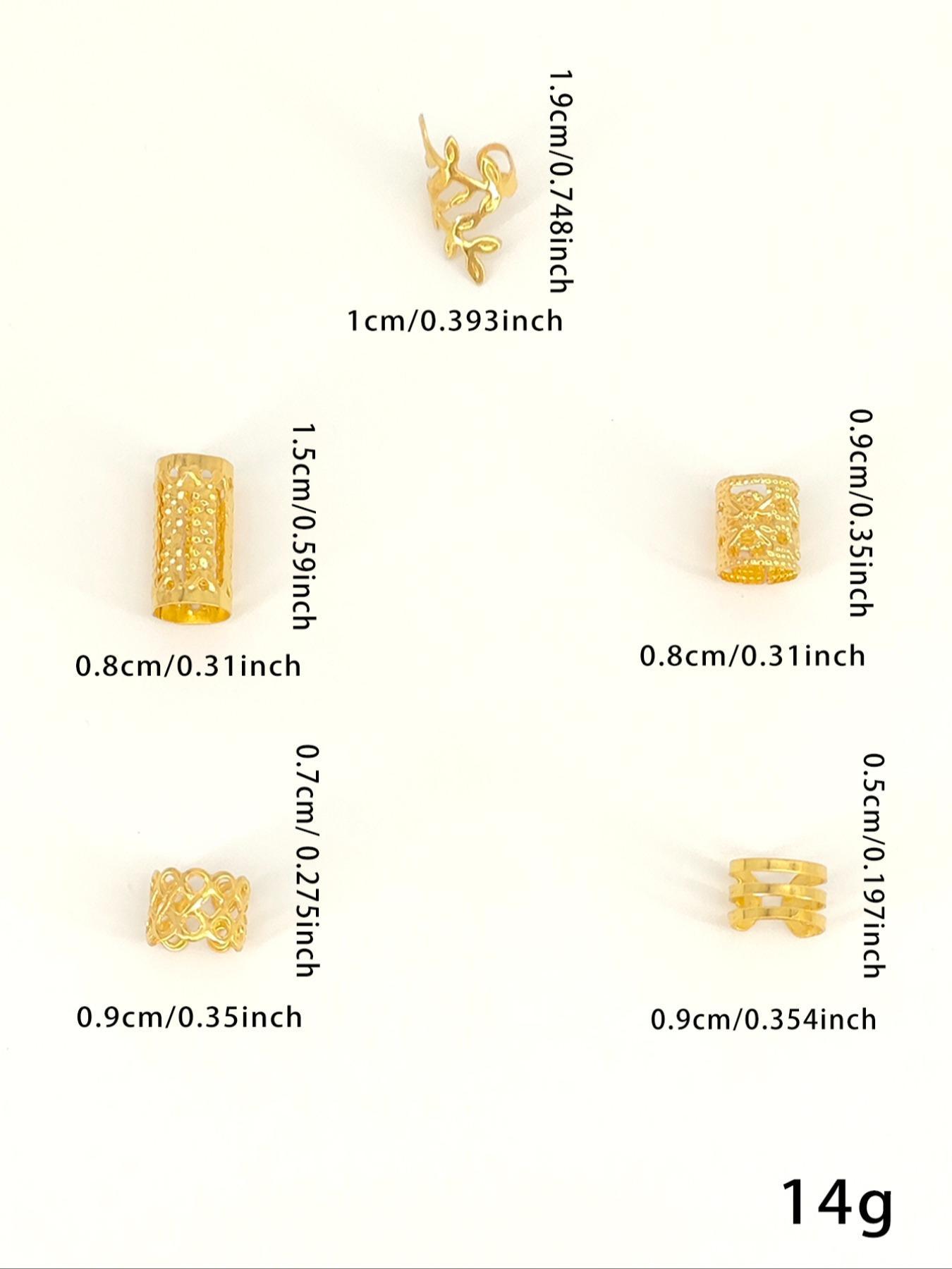 Hollow Out Design Hair Rings, Boho Style Hair Jewelry for Women & Girls, Fashion Hair Accessories for Party and Daily Wear, Decorative Hair Clips, Hair Clip Set, Hairstyle Accessory