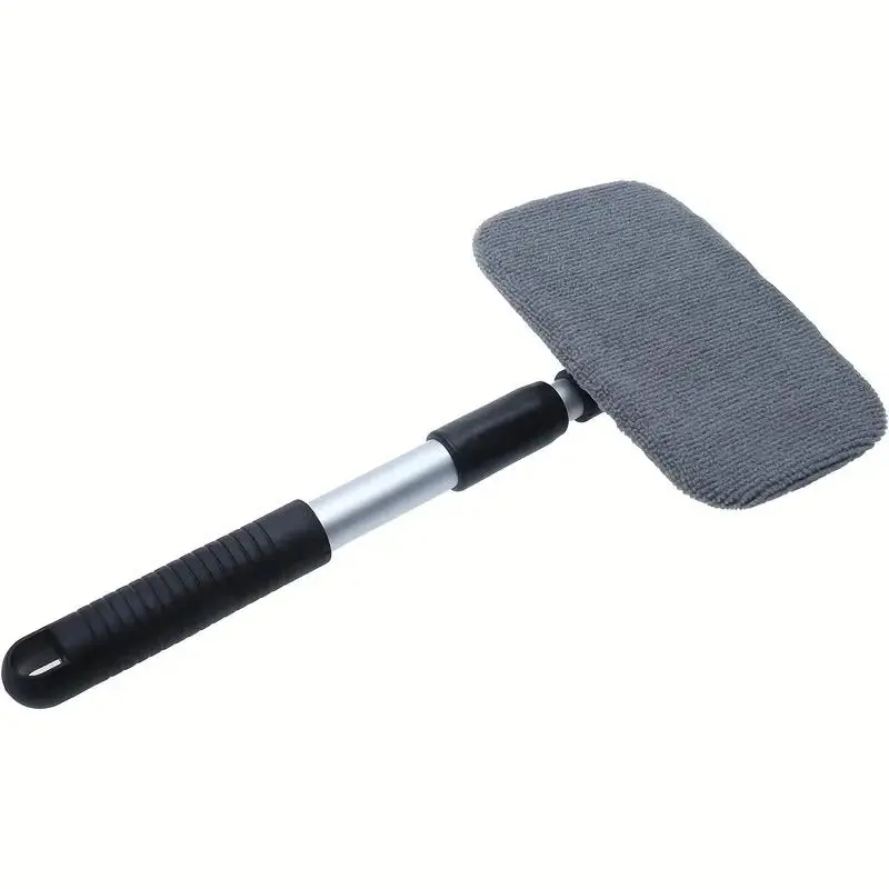 Rotating Brush Head Windshield Cleaner, Car Window Cleaning Tool With Extendable Handle, Car Glass Cleaning Brush