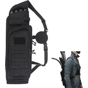 Multi-Function 4-Tubes Back Field Quiver Training Archery Arrow Quiver for Field Tips Arrows Takedown Bow