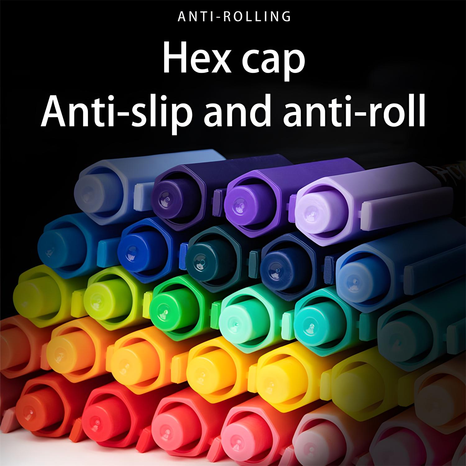 Acrylic Paint Marker Pen Set, Acrylic Painting Pen, 1 Box Acrylic Marker Soft Tip Pen, Multi-functional Art Supplies for DIY Doodling