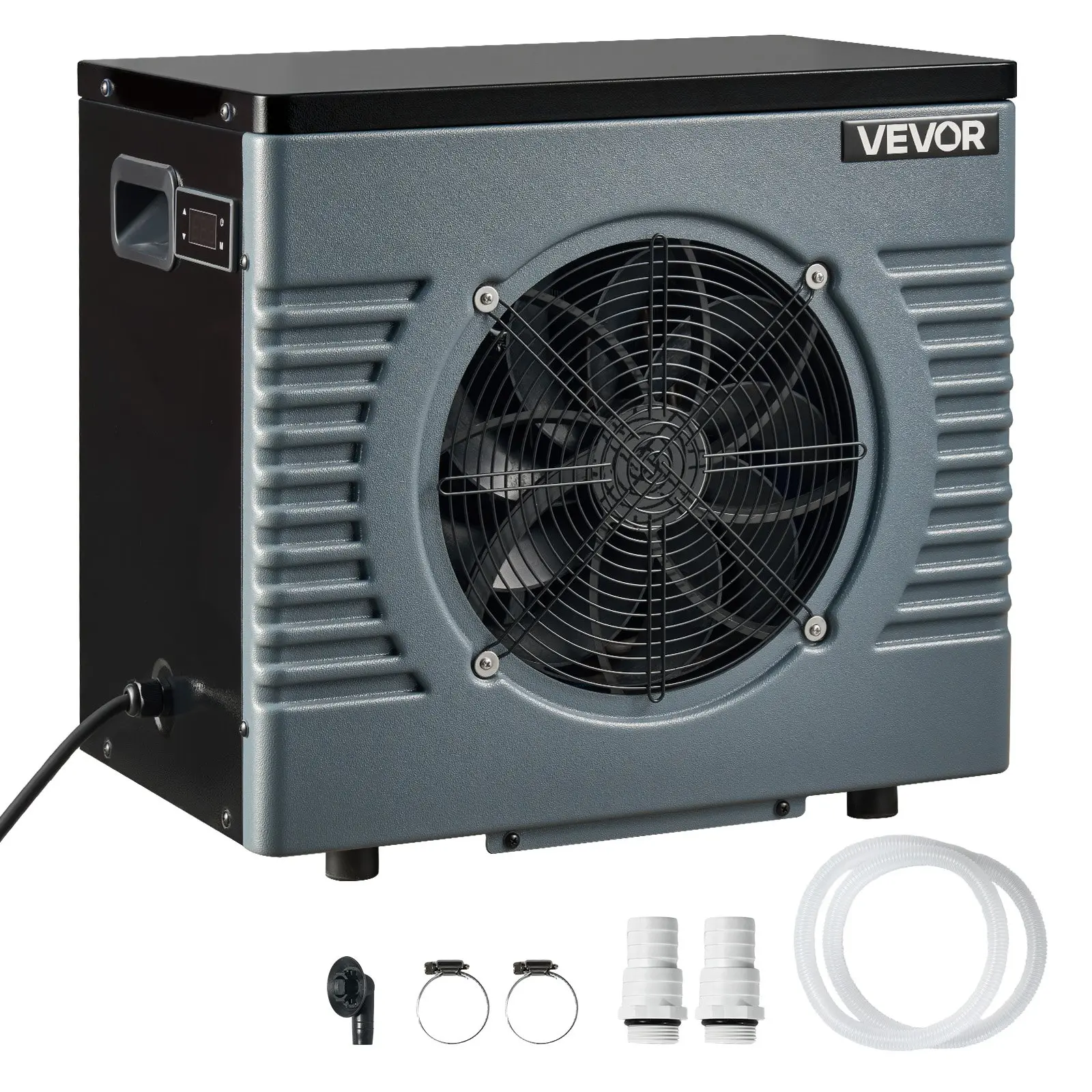 VEVOR 14710 BTU Pool Heat Pump, Electric Pool Heater for Above Ground Up to 3962 Gallons, Max COP 5.13, Heating Cooling Dual Mode, Low Noise Smart Inverter Compressor, GFCI Protection for Swimming