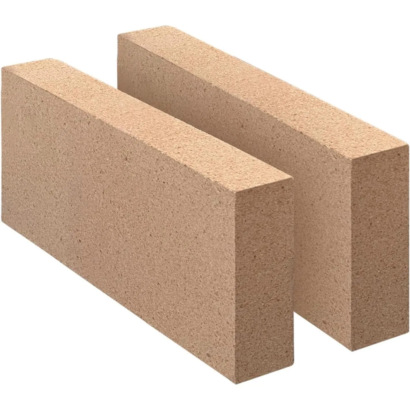 2-Pack 1.25" Thick Insulating Clay Fire Bricks Size 9" x 4-1/2" x 1-1/4" Replacement for Wood Stoves Fireplaces Fire Pit Kiln Pizza Oven