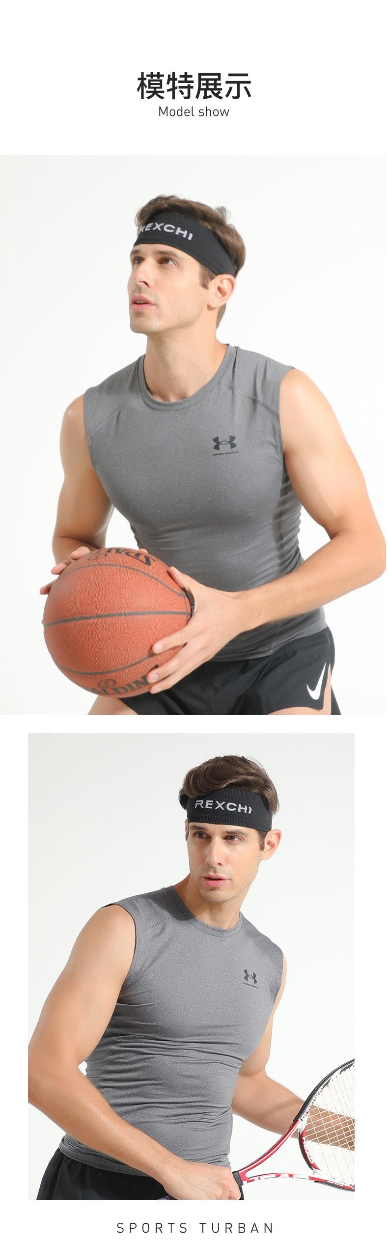 Summer sports headband Outdoor basketball running antiperspirant belt Wide mesh breathable sports headscarf Sweat guide headband