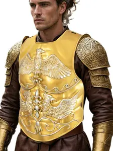 Medieval Roman Viking Knight Armor Set Vintage Cosplay Costume Outfit Shoulder Armor LARP, Stage Shows & Themed Events