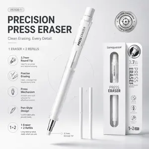 Professional Art Drawing Eraser, Dust-Free Button Design, Ideal for Quick Sketches, Eraser, Dual-Headed Pencil Shape, Daily Use
