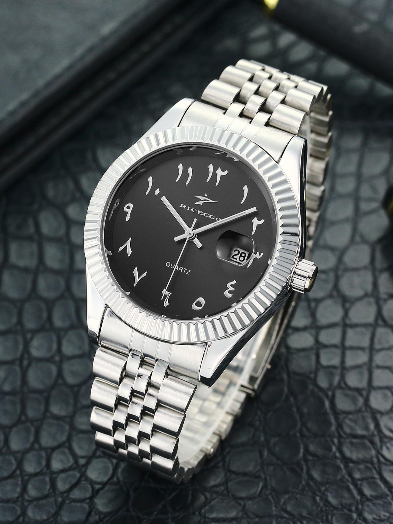 Men's Business Fashion Round Dial Analog Quartz Watch, Fashion Watch for Party, Daily Clothing Decor, Trendy All-match & Exquisite Watch for Birthday Gift with Box, Business Fashion Watches