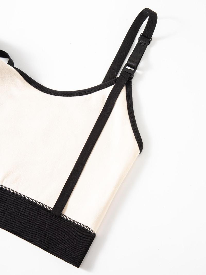 Maternity Solid Color Thermal Lined Bra, Adjustable Strap Warm Bra for Breastfeeding, Maternity Underwear for All Seasons