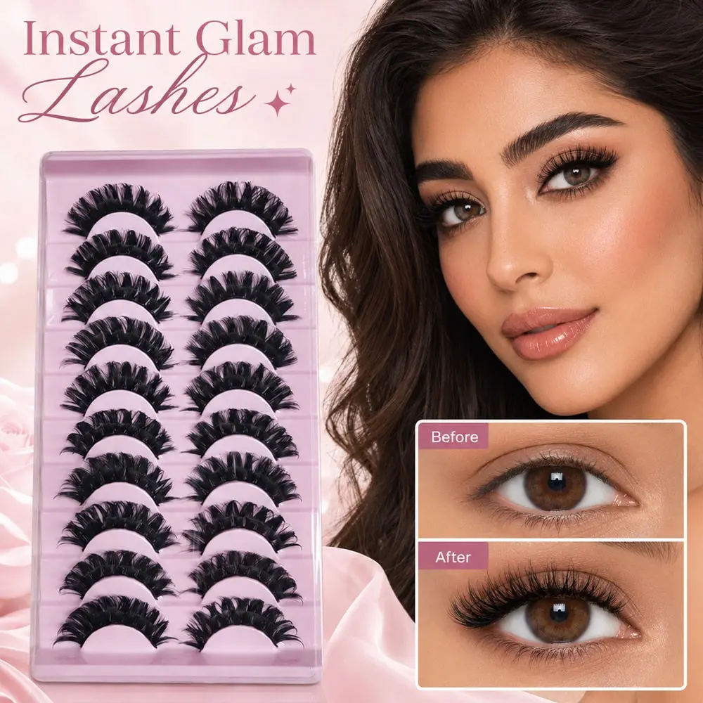 1 Count 20g Feather Fan Dense False Eyelashes, Voluminous Long Style, Perfect for Photography, Enhances Contour Makeup