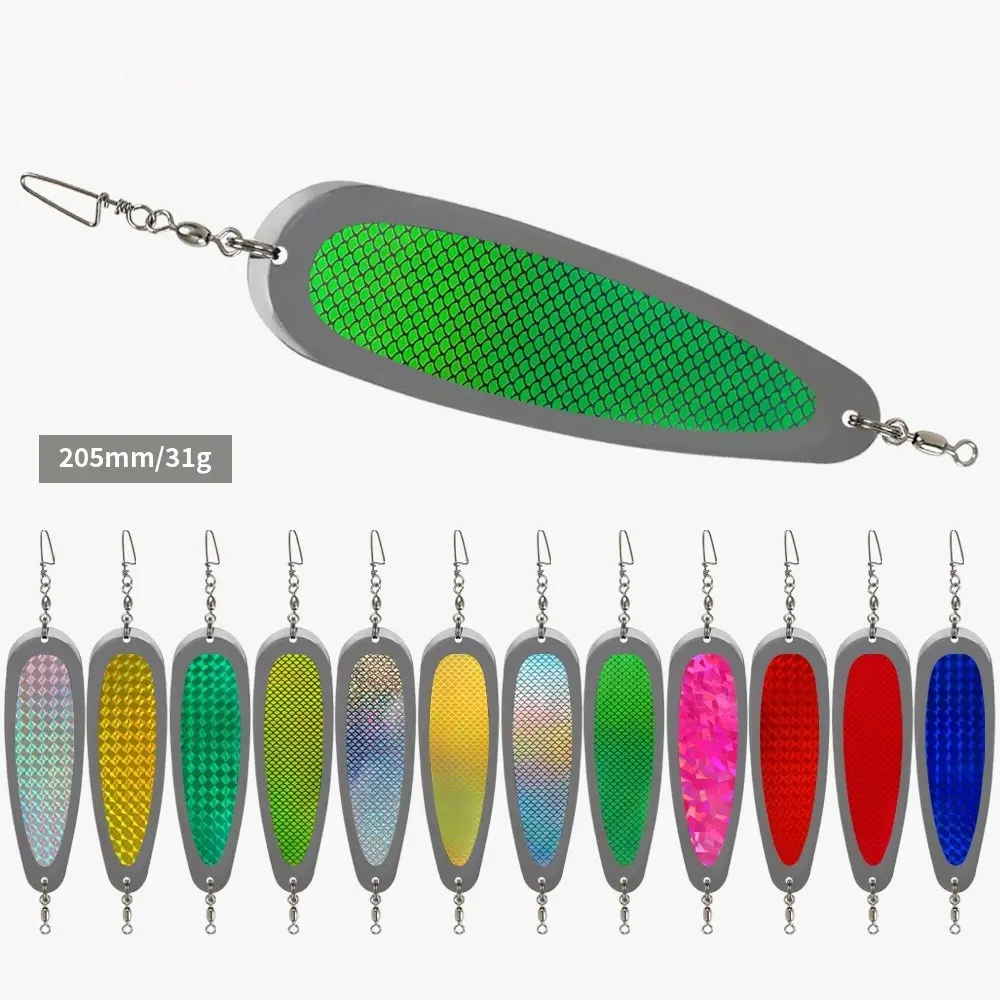 Trolling Laser Reflective Flasher Dodger, Metal Diving Board Lure for Salmon Trout Saltwater Boat Fishing Trolling Flasher Dodger, Laser UV Reflective Lure, Metal Diving Board, Salmon Trout Tackle, Saltwater Boat Fishing, Anti-Corrosion Stainless Steel,
