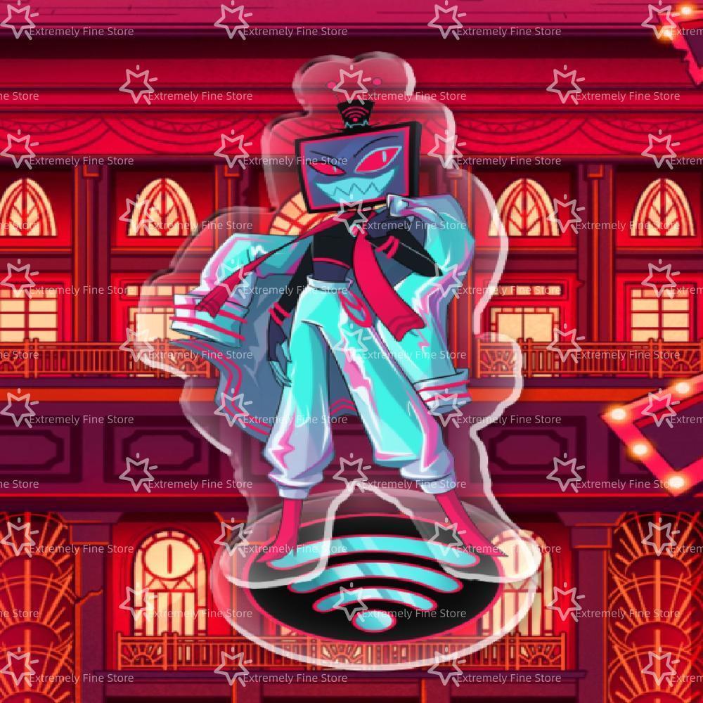 Hazbin Hotel Anime Figure Acrylic Stand Model Plate Alastor Desk Decor Standing Sign Game Fans Gift Ornaments Stand Model