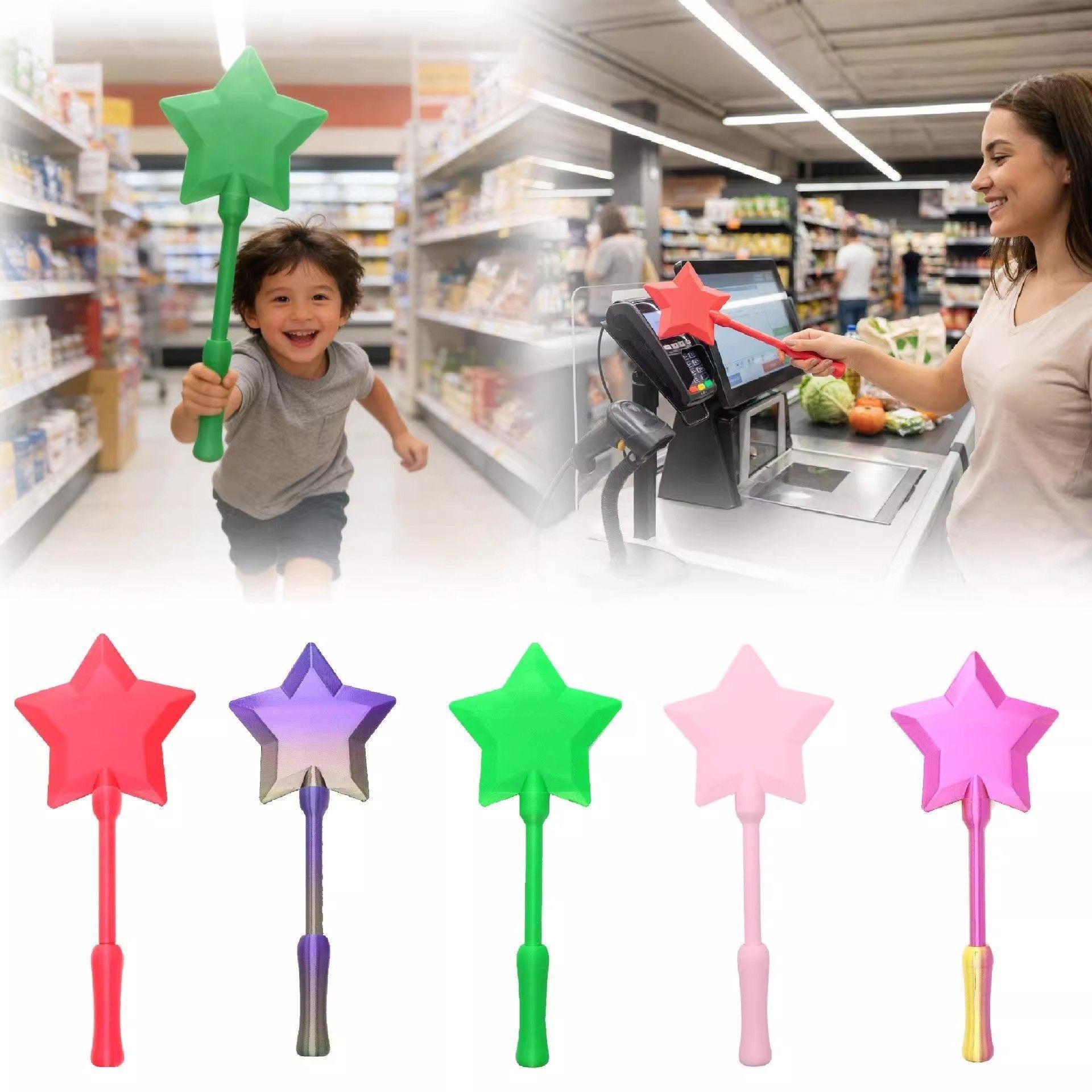 3D Printed Magic Wand, Contactless Tap to Pay Wand, Starlight Payment Clip for Easy Mobile Transactions, Tech Gadgets for Magic Enthusiasts, Stylish Payment Accessory