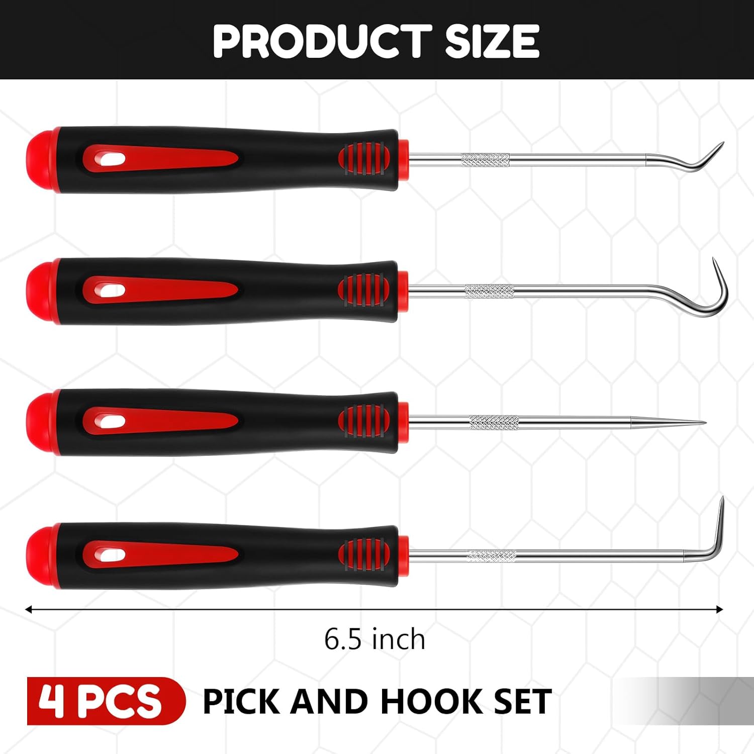 4/12pcs Pick and Hook Tools Set, Pick Tool Set Car Auto Oil Seal/O-Ring Seal Gasket Pick Hooks Puller Remove,Assembly & Disassembly Tools for Car Repair, Mechanic Tools, Automotive Maintenance Tools