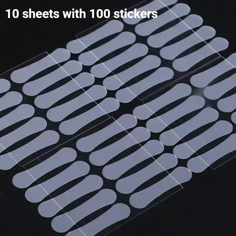 100pcs Invisible Transparent Facial Lifting Tape, V-Shaped Face Lift Stickers, Skin Tightening Tool for Women and Girls, Ideal for Contouring