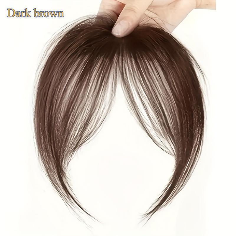 Full & Fluffy High-Temperature Synthetic Fiber Wig, Straight Style with Side Flip Bangs, Lightweight Basic Wig for Daily Wear & Dating Head Long Wavy Clip-In Hair Extensions Pre-Looped Passion Twist Crochet Pre-Twisted Claw Ponytail Dark Brown Beads curly