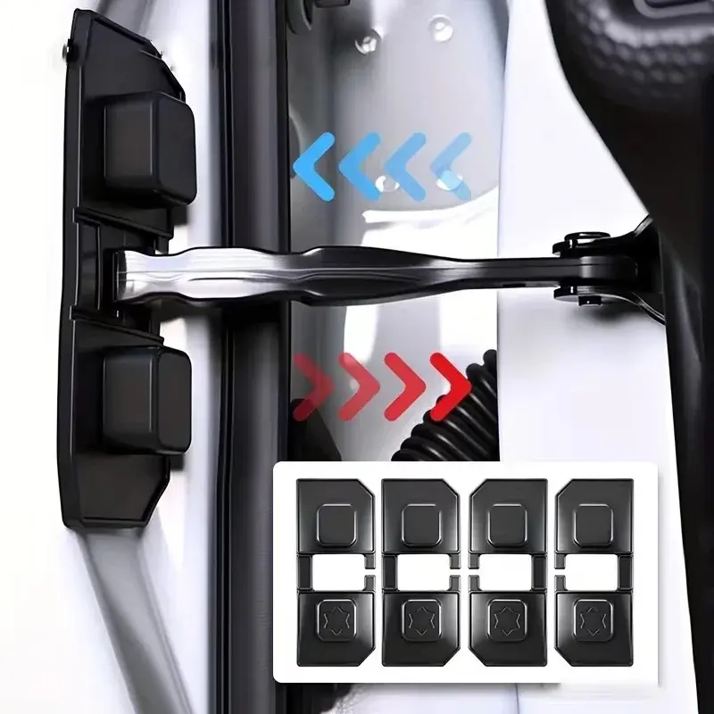 4Pcs Automobile Door Cushion Waterproof Self-Adhesive Silica Gel Shock Pad General Interior Car Accessories Automobile Door Shock Absorber