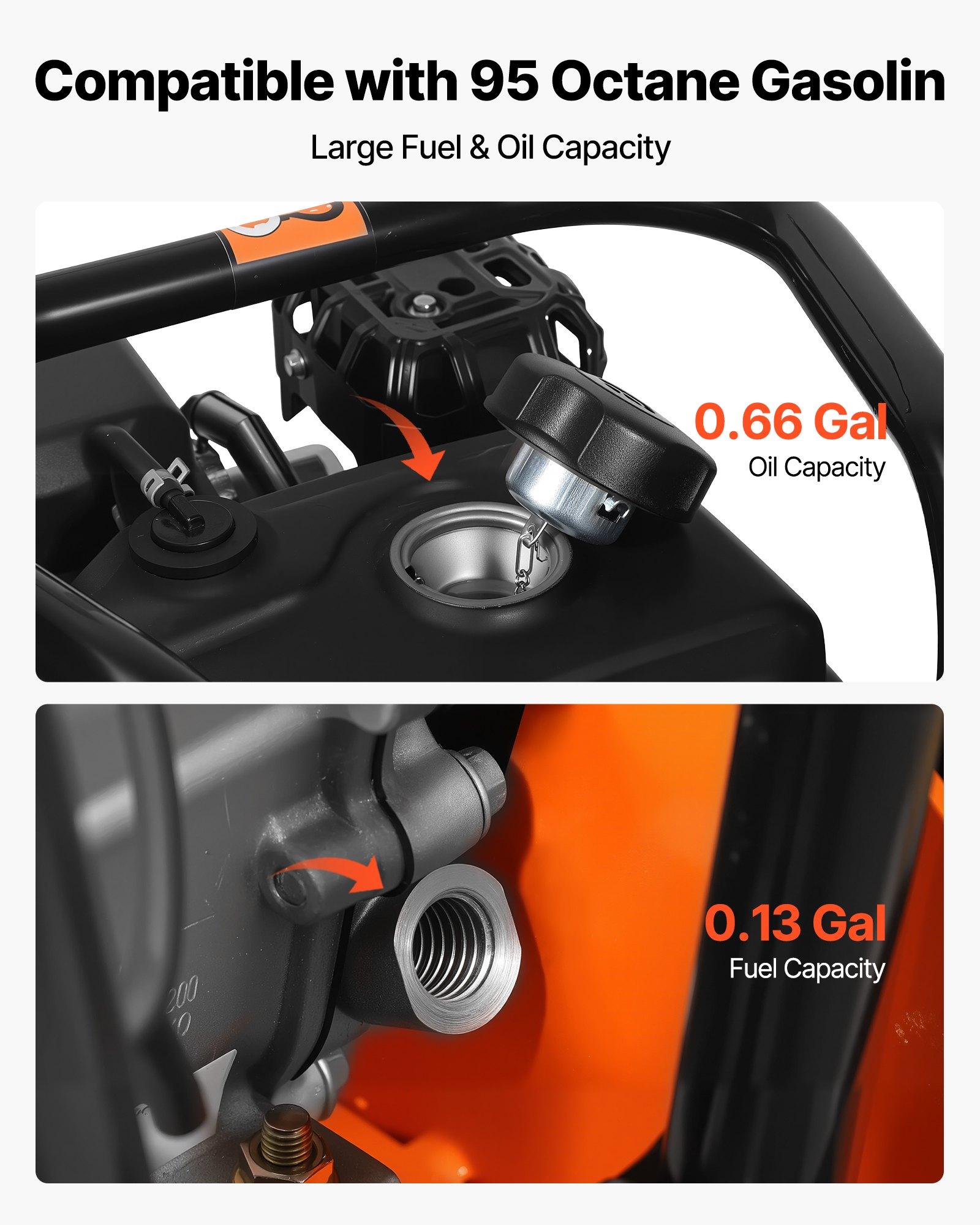 VEVOR Plate Compactor, 6.5 HP 196CC Gas Engine, 5600 VPM Vibrating Ground Rammer, 2360 lbs Compaction Force, 20.1 x 15 in Plate, Walk Behind Compactor for Paver Landscaping, Asphalt, Foundation, Soil VEVOR Plate Compactor, 6.5 HP 196CC Gas Engine, 5600 VPM Vibrating Ground Rammer, 2360 lbs Compaction Force, 20.1 x 15 in Plate, Walk Behind Compactor for Paver Landscaping, Asphalt, Foundation, Soil