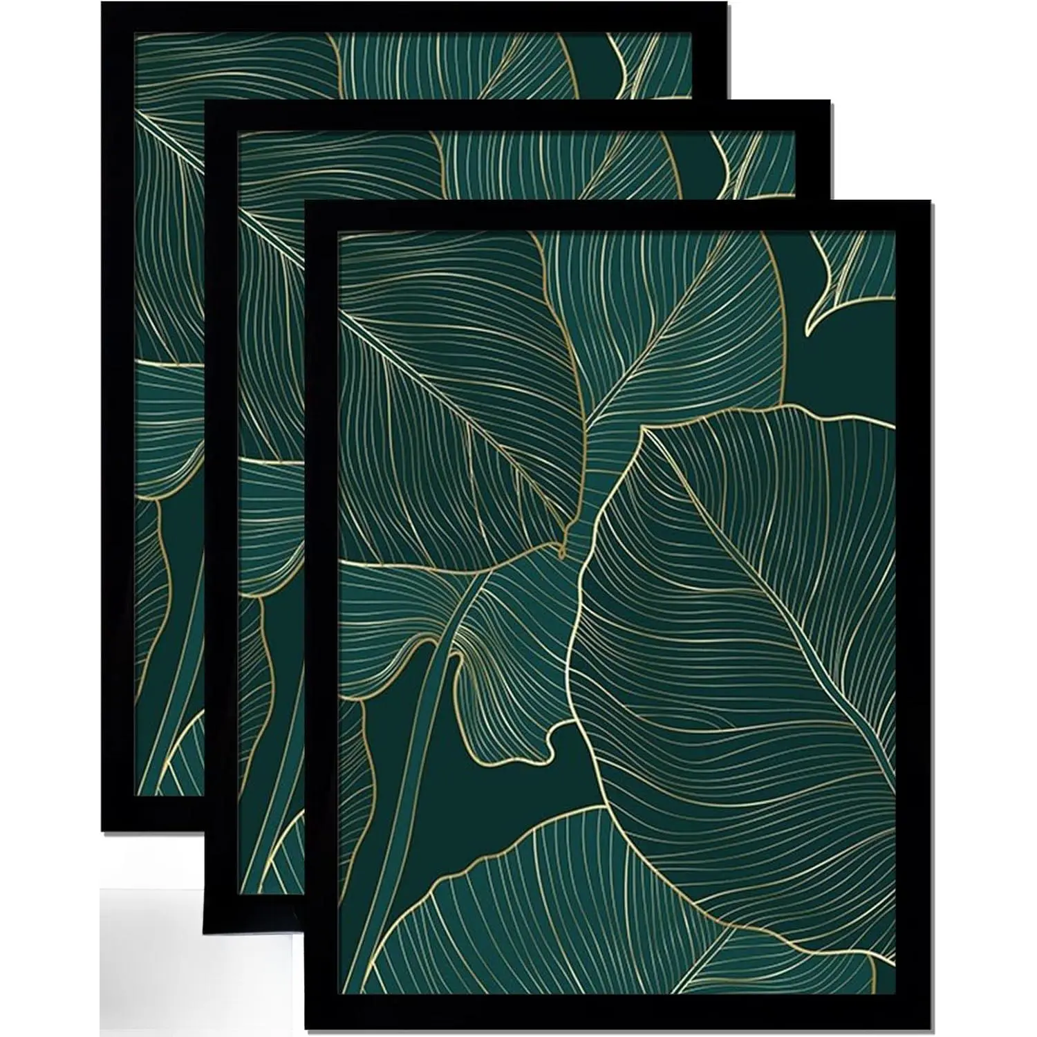 Black 16x24 Picture Frame Set of 3, Lightweight Sturdy Gallery Wall Decor