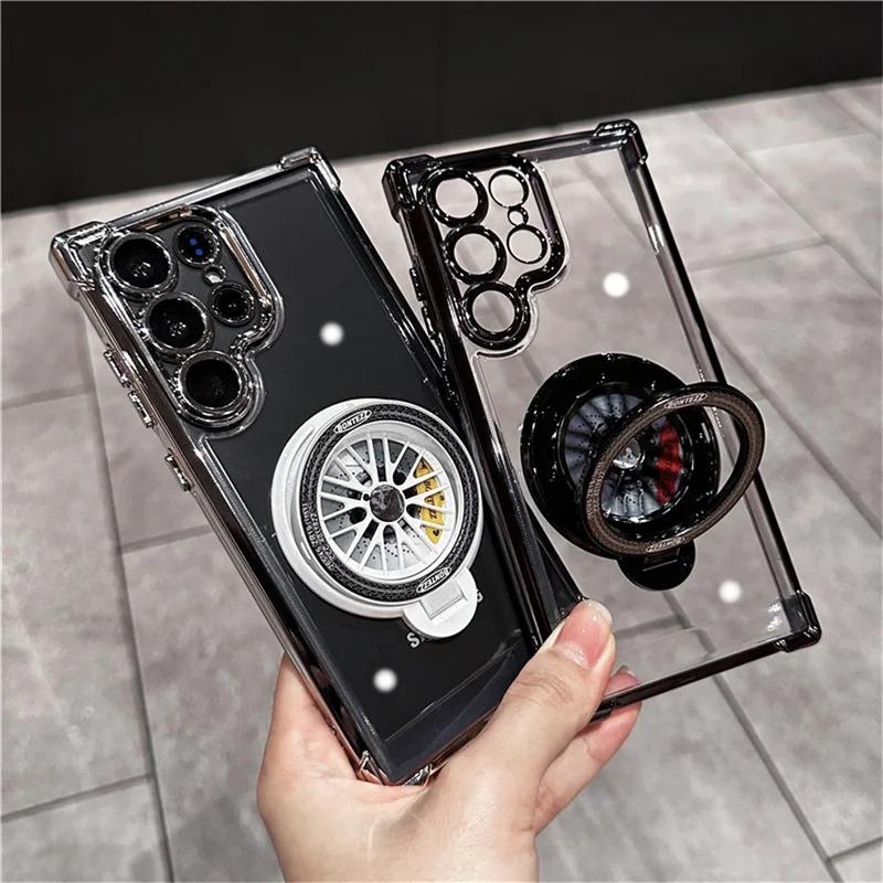 Shockproof Airbags Armor Magnetic Transparent Case For Samsung Galaxy S26 S25 S24 Ultra S23 Fe S22 Plus A54 A15 A25 A35 A55 A53 5G