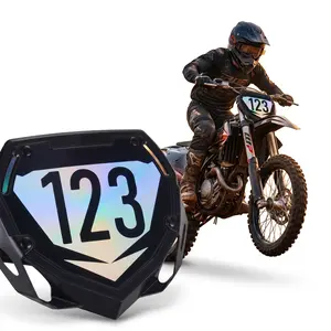 Motorcycle Front Number Plate for Various Models, Decorative Use Only, Compatible with Surron, Tuttio, Yozma, Talaria, E-Ride, Crf, XR, Yz, Yzf, Exc, Xc, Ssr, Ttr, Drz, Dr, Rm