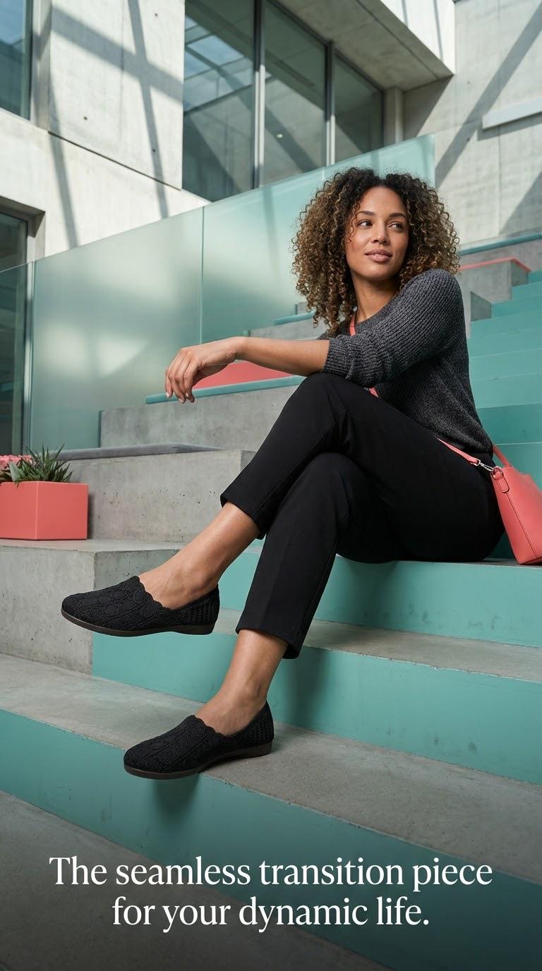 Breathable Elastic Upper Slip-Ons  Foldable Lightweight Casual Shoes  Soft Cushion Sole for Daily Walking