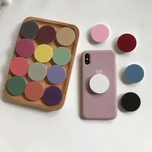 Finger Ring Holder Stand For IPhone 15 Samsung Support Telephone Mobilephones Grip Tok Folding Solid Color Pocket Socket Bracket