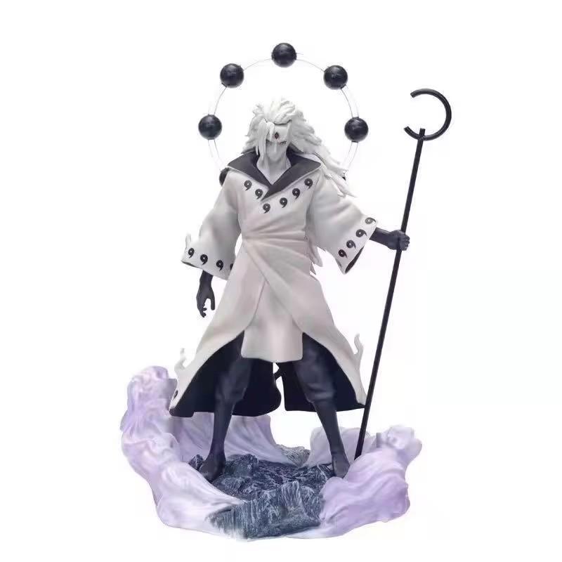 28CM Cartoon Anime Uchiha Madara Jinchuriki Form Ver. PVC Action Figure Collection Doll Model Statue Kids Toys Gifts