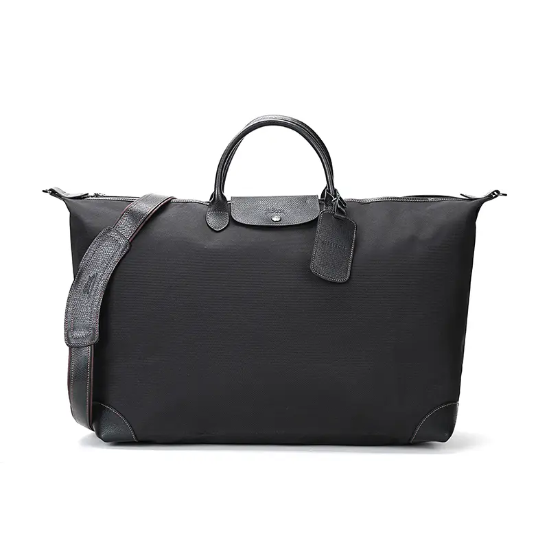 Longchamp Boxford 54 Large Foldable Travel Tote Bag for Men and Women, Casual Style, Black