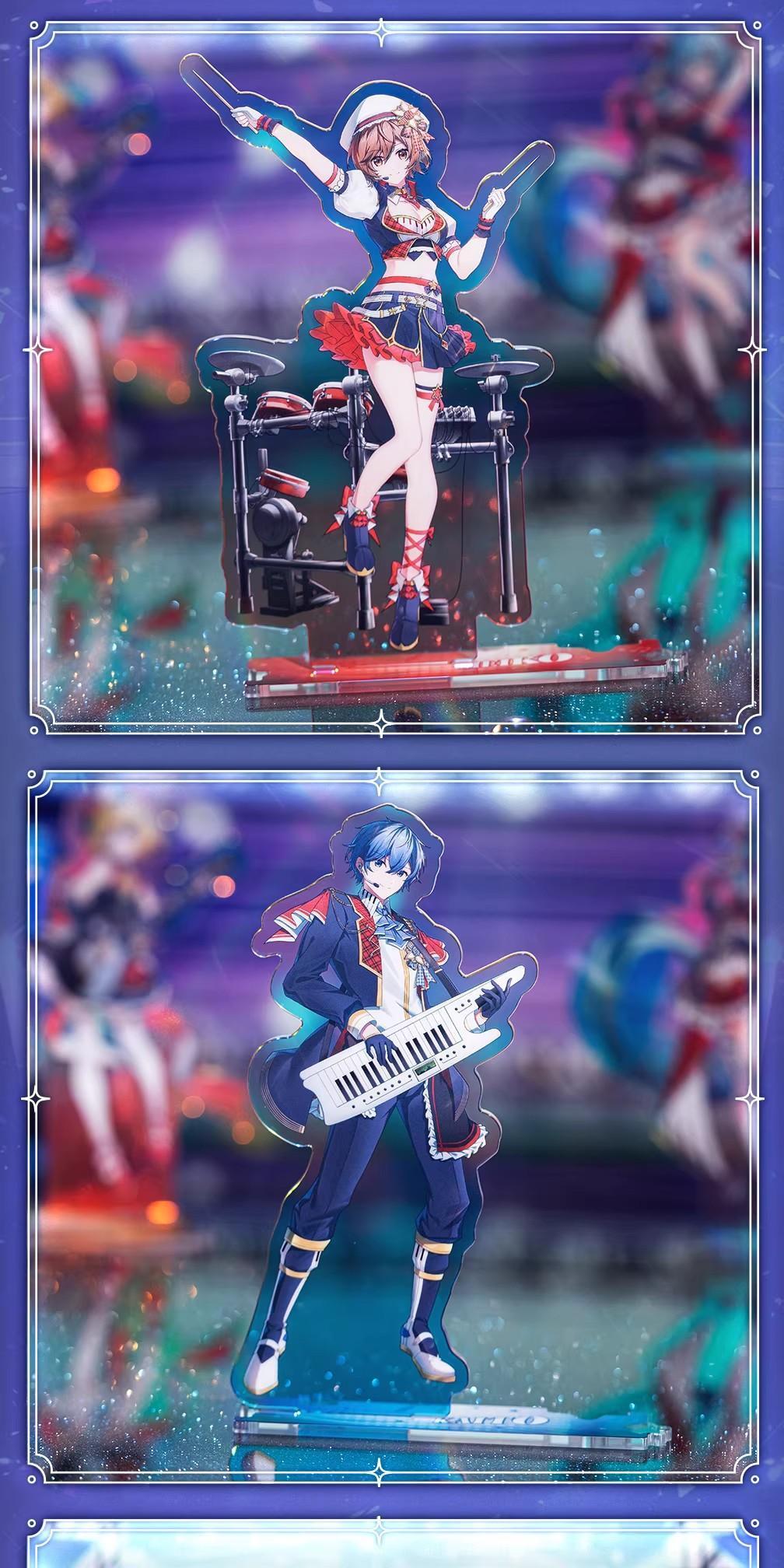 New Genuine Moeyu Hatsune Miku Acrylic Standee Star Shining Voice Display Ornament Hatsune Miku Anime Merchandise Gift Toy