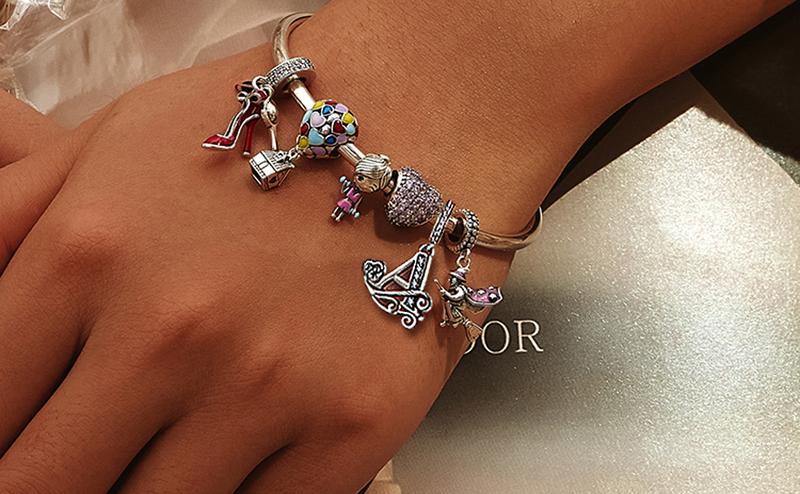 Silver Letter Charm Fit for Pandora Charms Bracelet Alphabet Initial Dangle Charms Beads Jewelry Gifts for Women