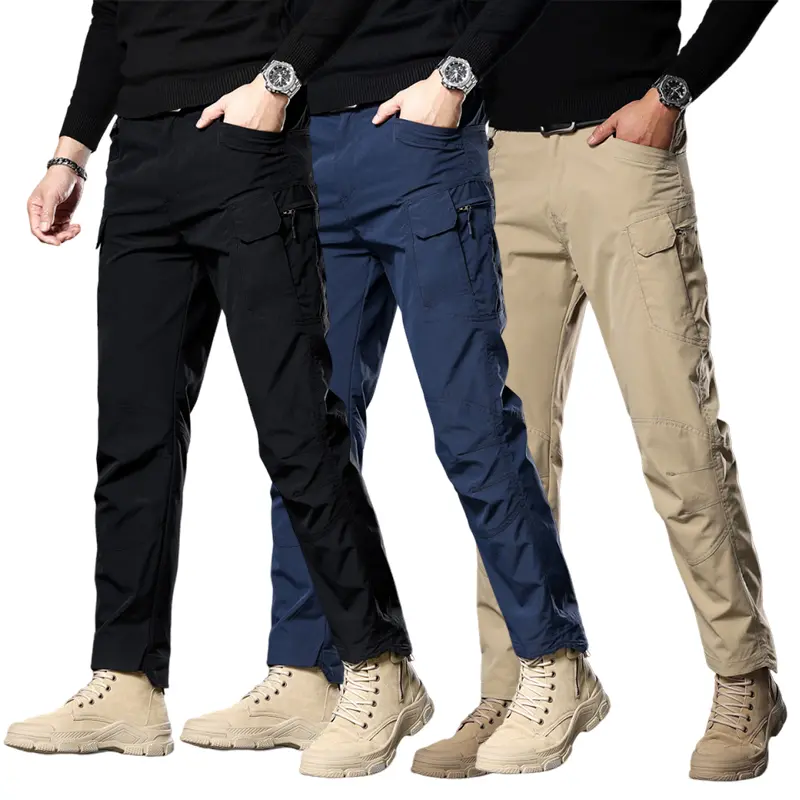 Men's Tactical Camouflage Cargo Pants - Slim Fit, Breathable Stretch Workwear with Multiple Pockets for Outdoor Hiking, Size S, Cargo Men's Pants