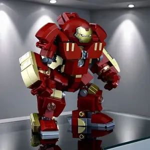 345 Pieces Fighter Armor Building Block Toy, Assembly Puzzle Gift for Boys and Girls, Educational Fun Playset for Kids