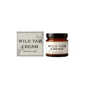 Wild Yam Cream | Dioscorea Root Extract Coconut Oil Lavender Vitamin E, Gentle for Sensitive Skin, Daily Nourishing Hydrating Moisturizing & Skin Balancing Body Cream