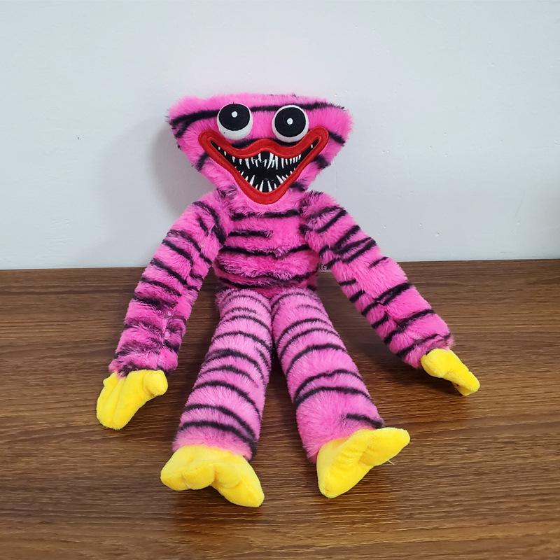 40cm 8 Styles Striped Huggy Wuggy Plush Toy, Soft Stuffed Monster Doll, Cartoon Game Character Plushie for Kids